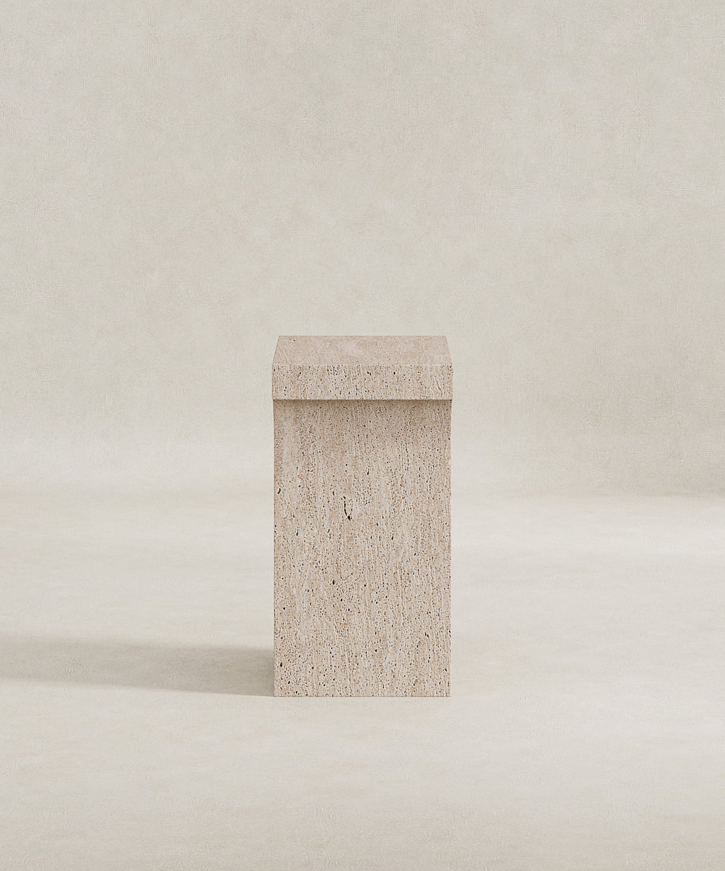 Arlo Side Table - Raw Travertine