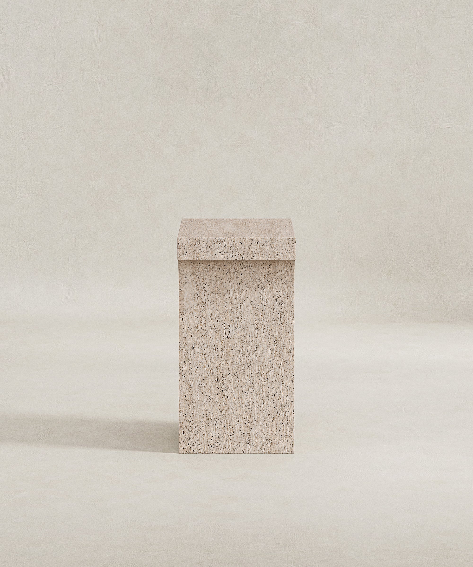 Arlo Side Table - Raw Travertine