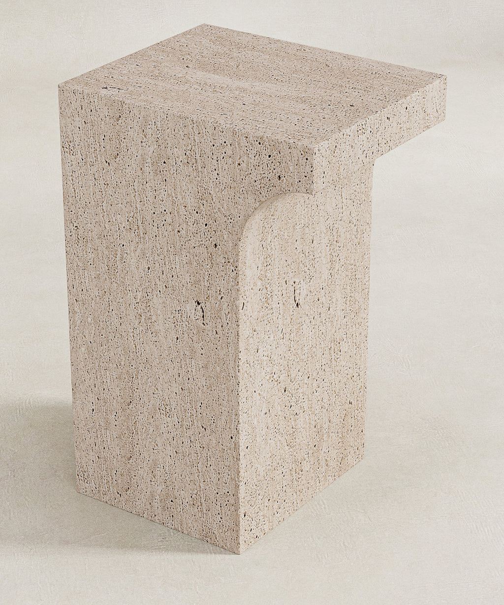 Arlo Side Table - Raw Travertine