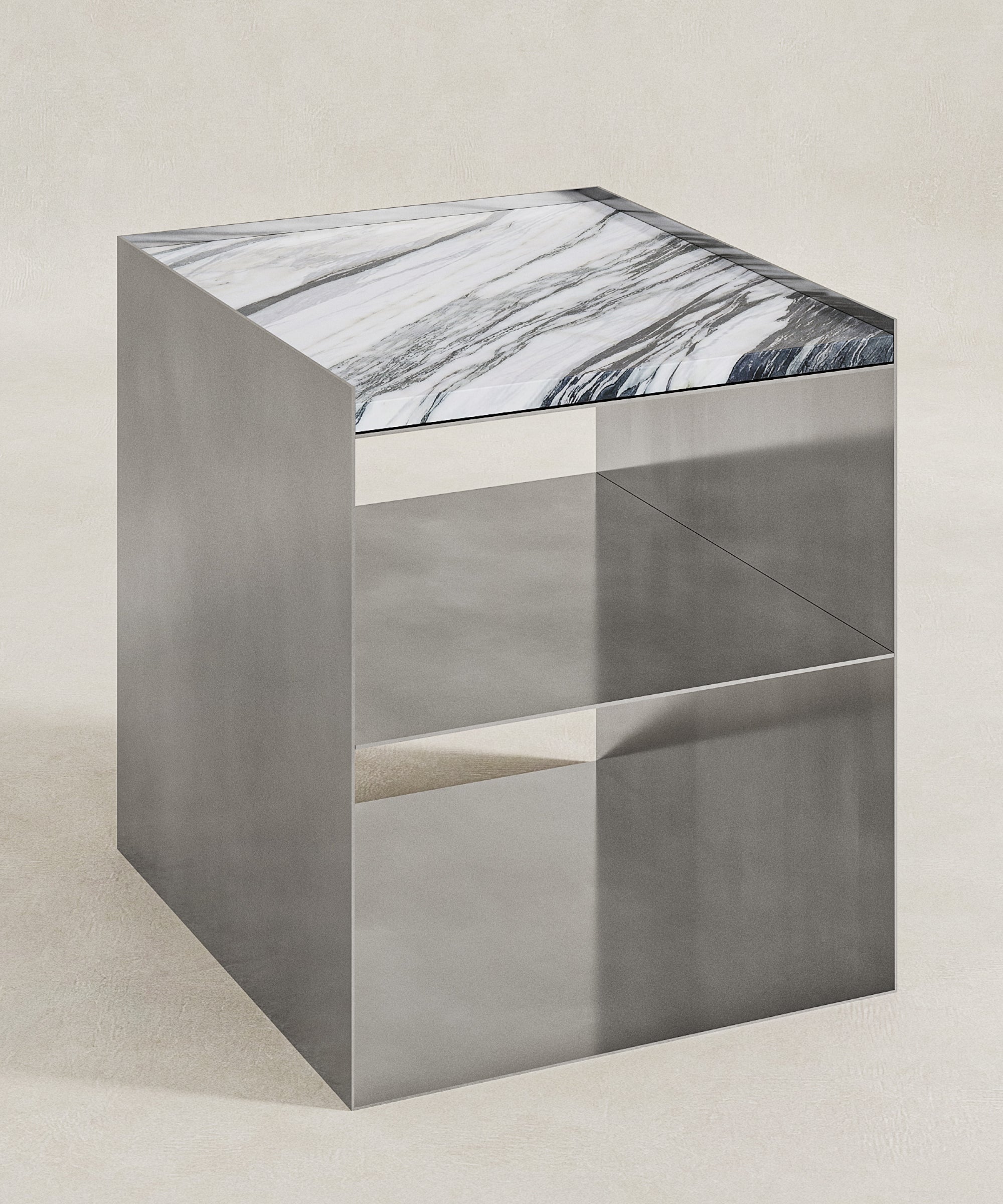 Noah Side Table - Calacatta