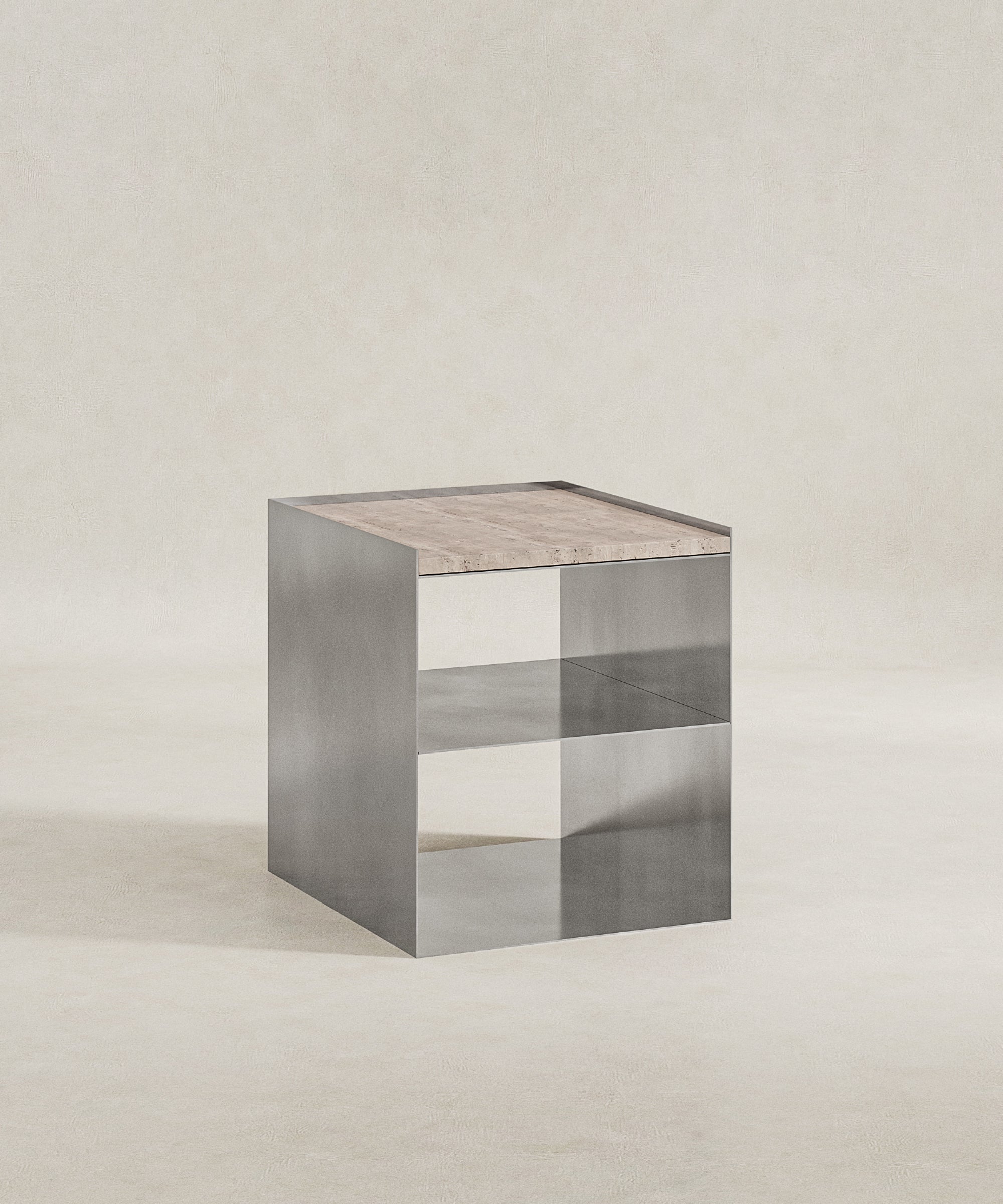 Noah Side Table - Travertine