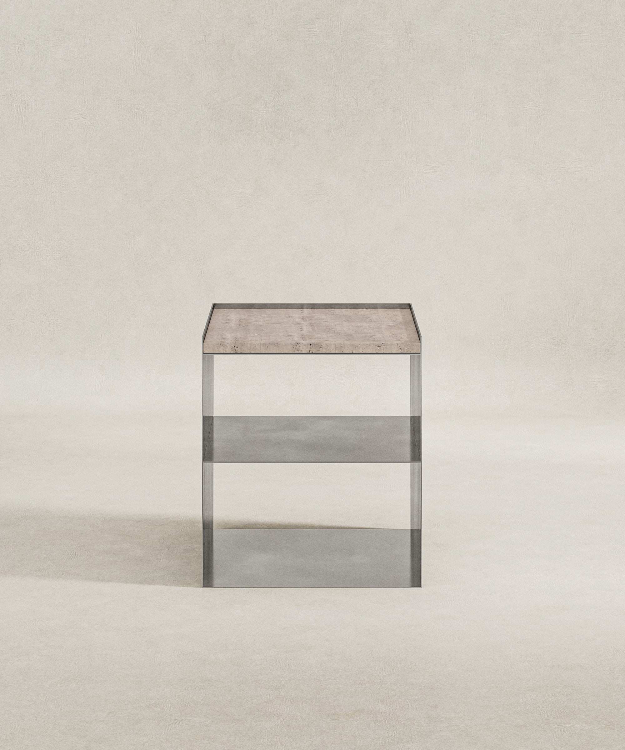 Noah Side Table - Travertine