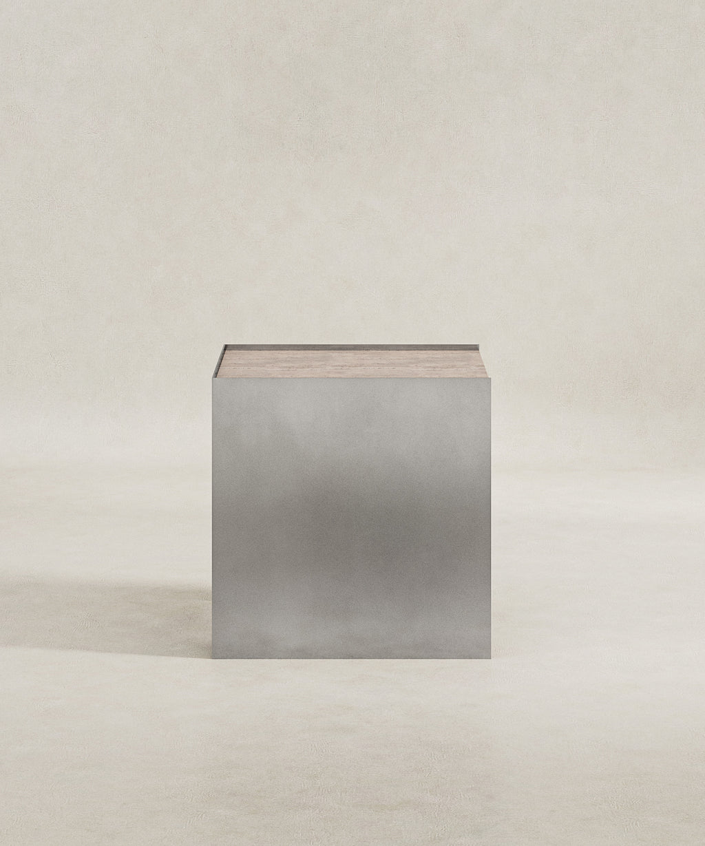 Noah Side Table - Travertine