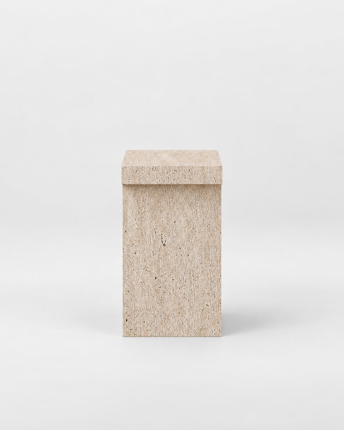 Arlo Side Table - Raw Travertine