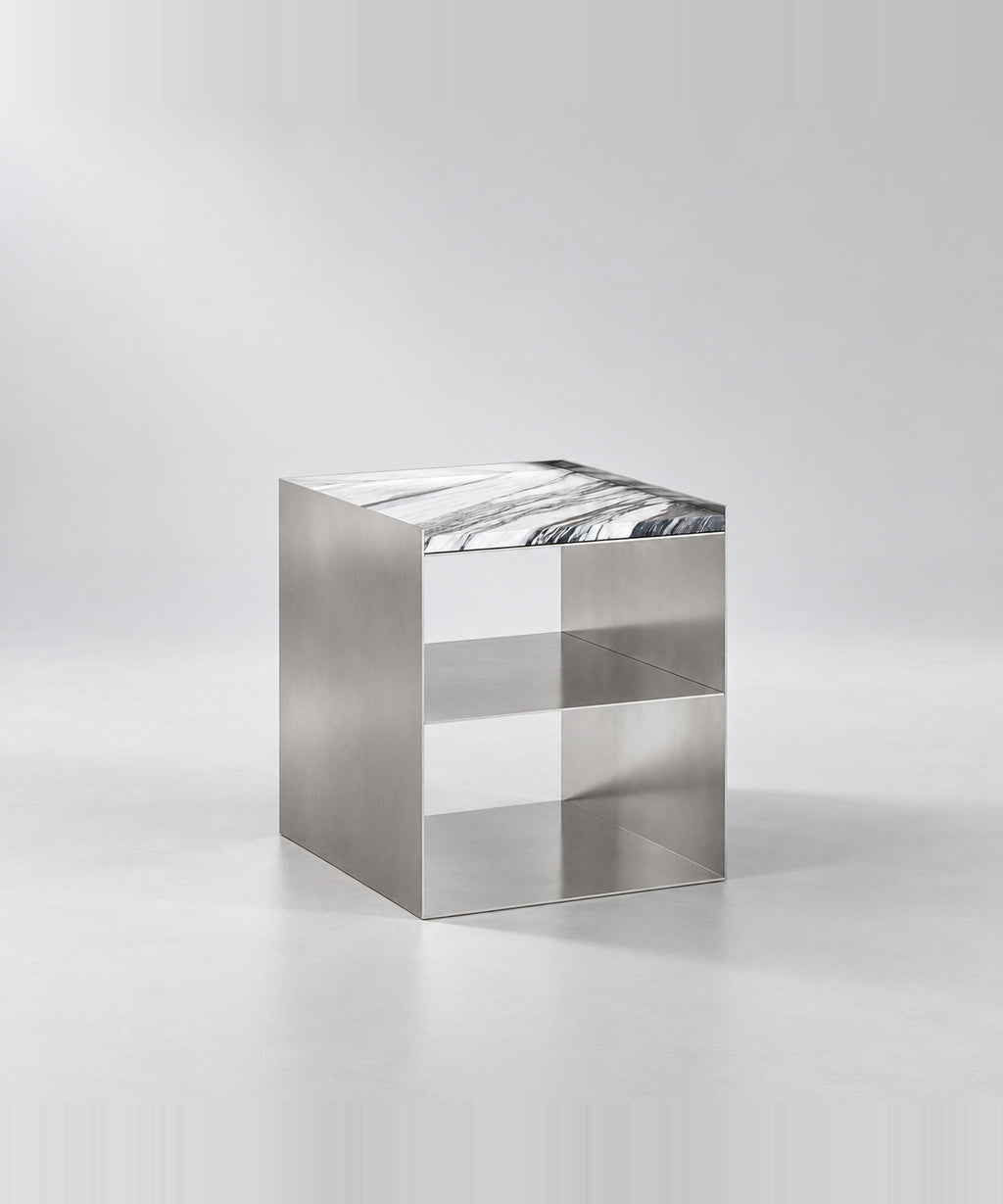 Noah Side Table - Calacatta