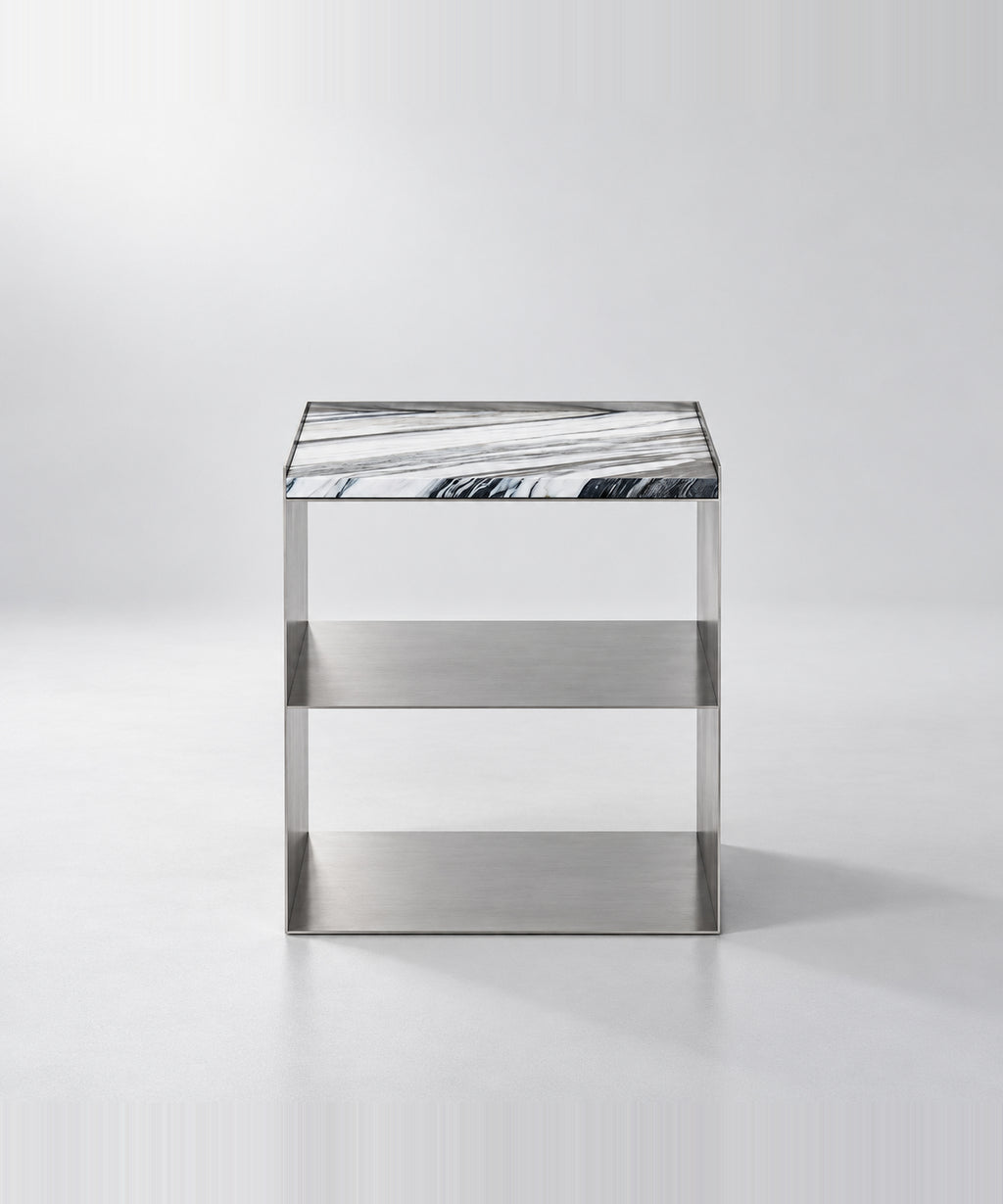 Noah Side Table - Calacatta