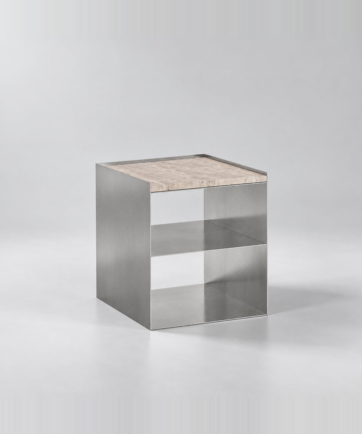 Noah Side Table - Travertine