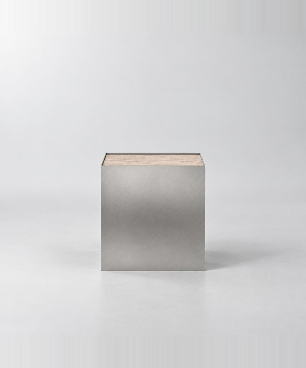 Noah Side Table - Travertine