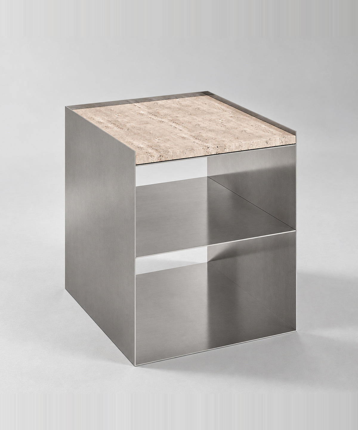 Noah Side Table - Travertine